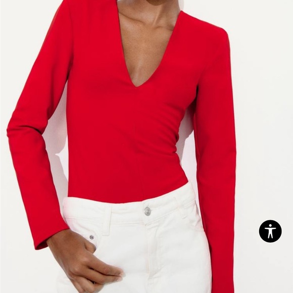 BNWOT STRETCH  BODYSUIT by ZARA - Picture 1 of 16